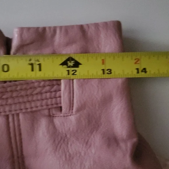 NWT Free People Payton Faux Leather Paperbag Mini Skirt Size 4 Mauve Swoon - Picture 12 of 13